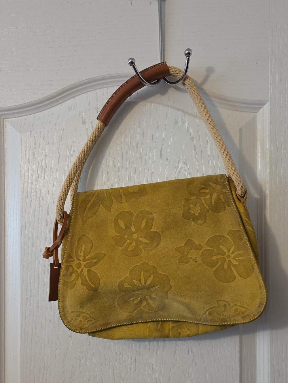 VINTAGE CLAUDIA FIRENZE LEATHER HANDBAG